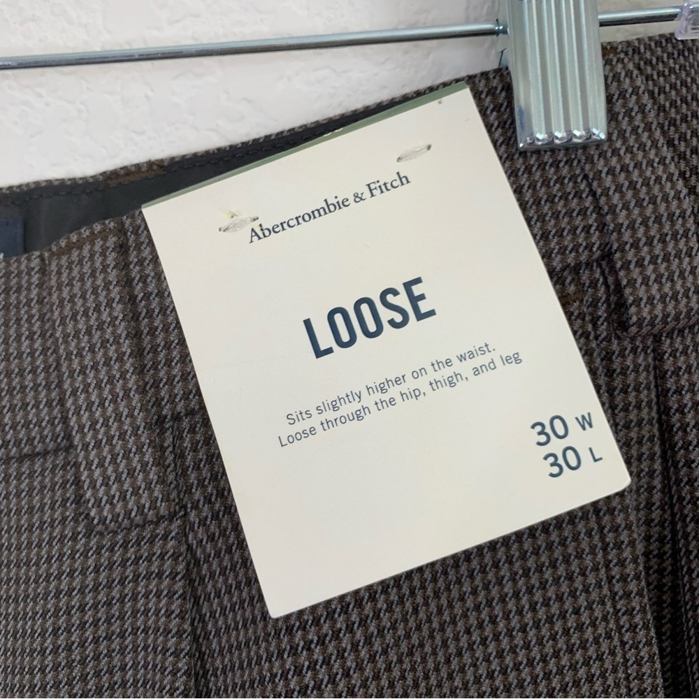 Abercrombie & fitch Mens herringbone loose trousers pants 30 NWT - Picture 5 of 11